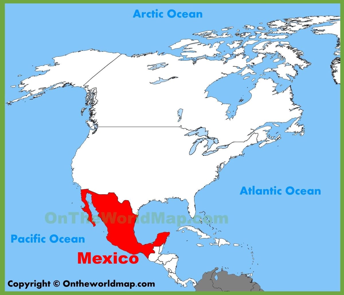 Mexico pada peta