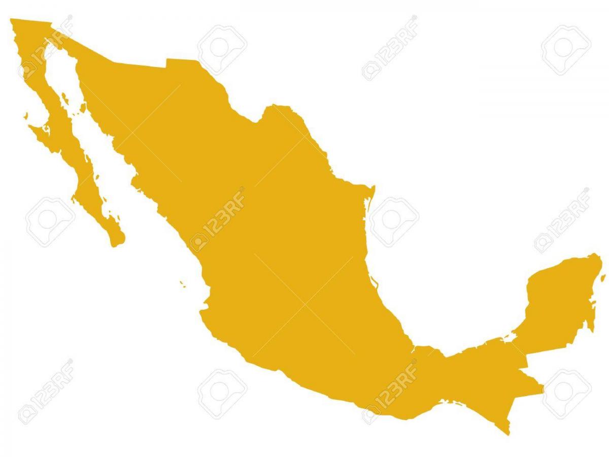 peta Mexico bayang