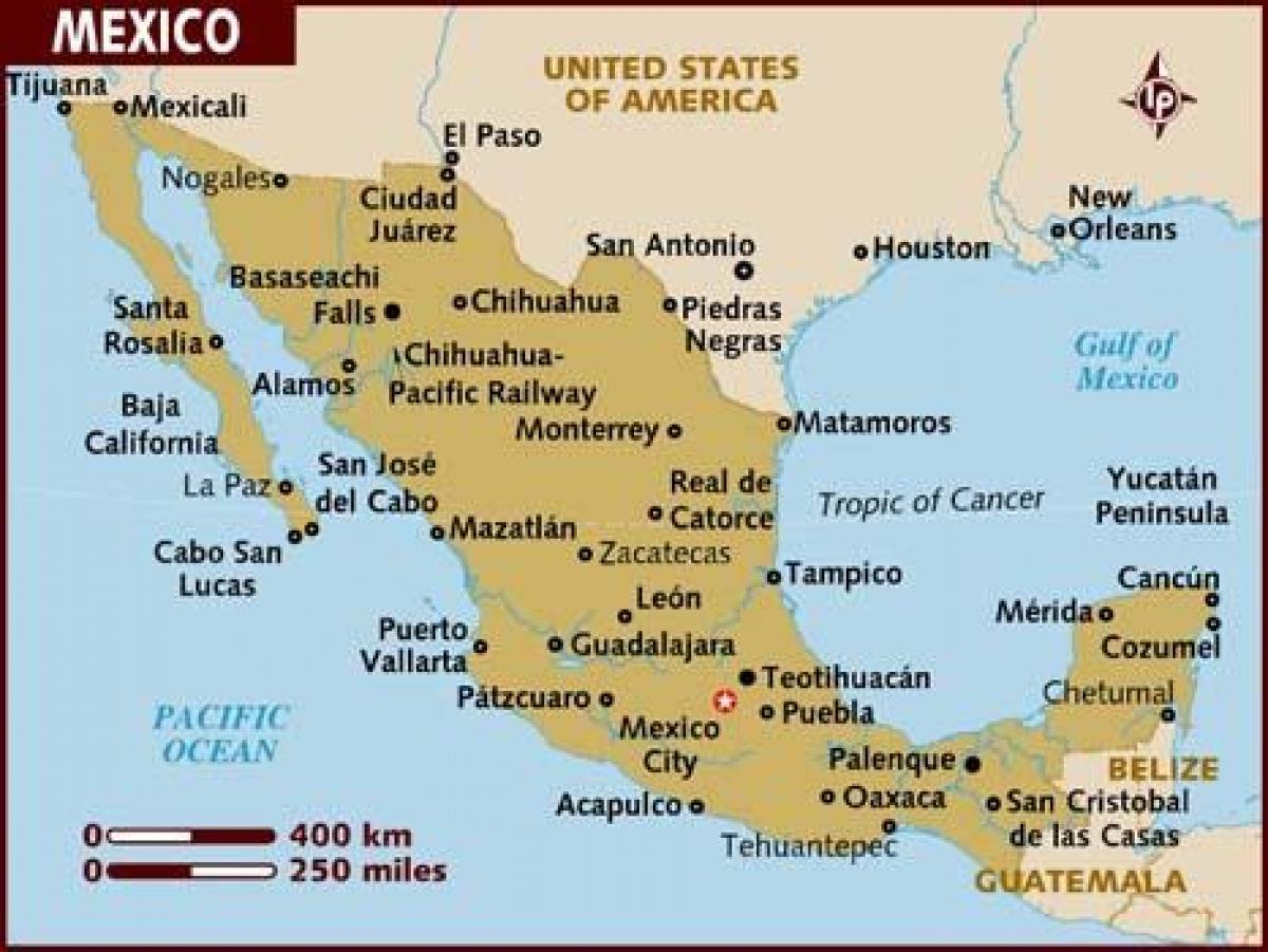 peta Mexico imej