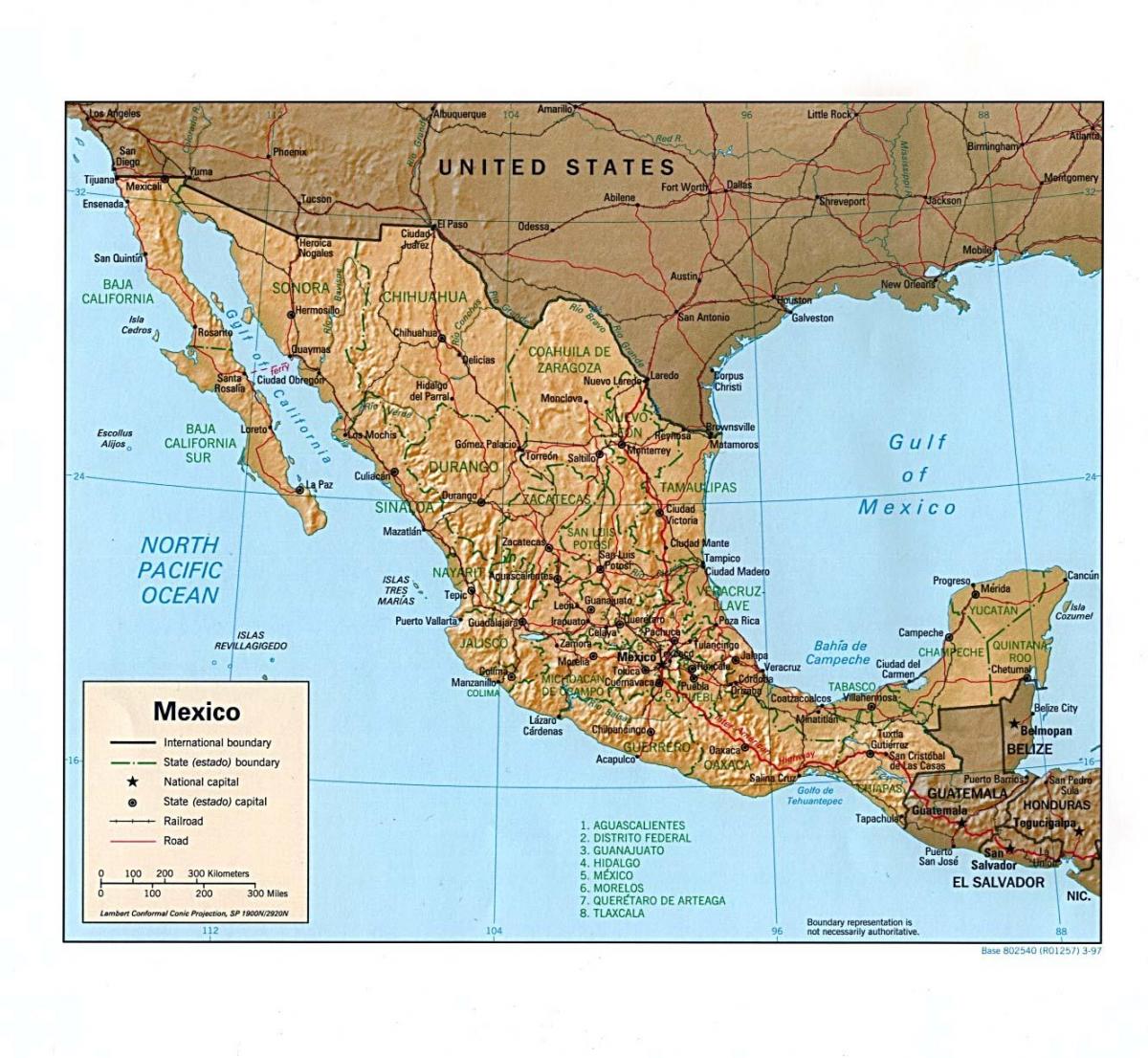 Asal Mexico peta