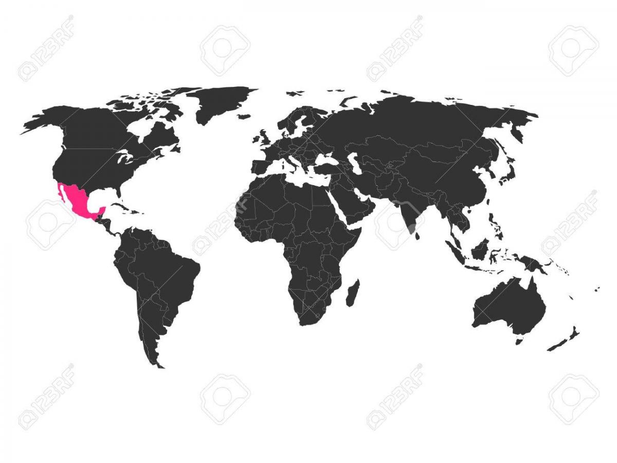 Mexico pada peta dunia