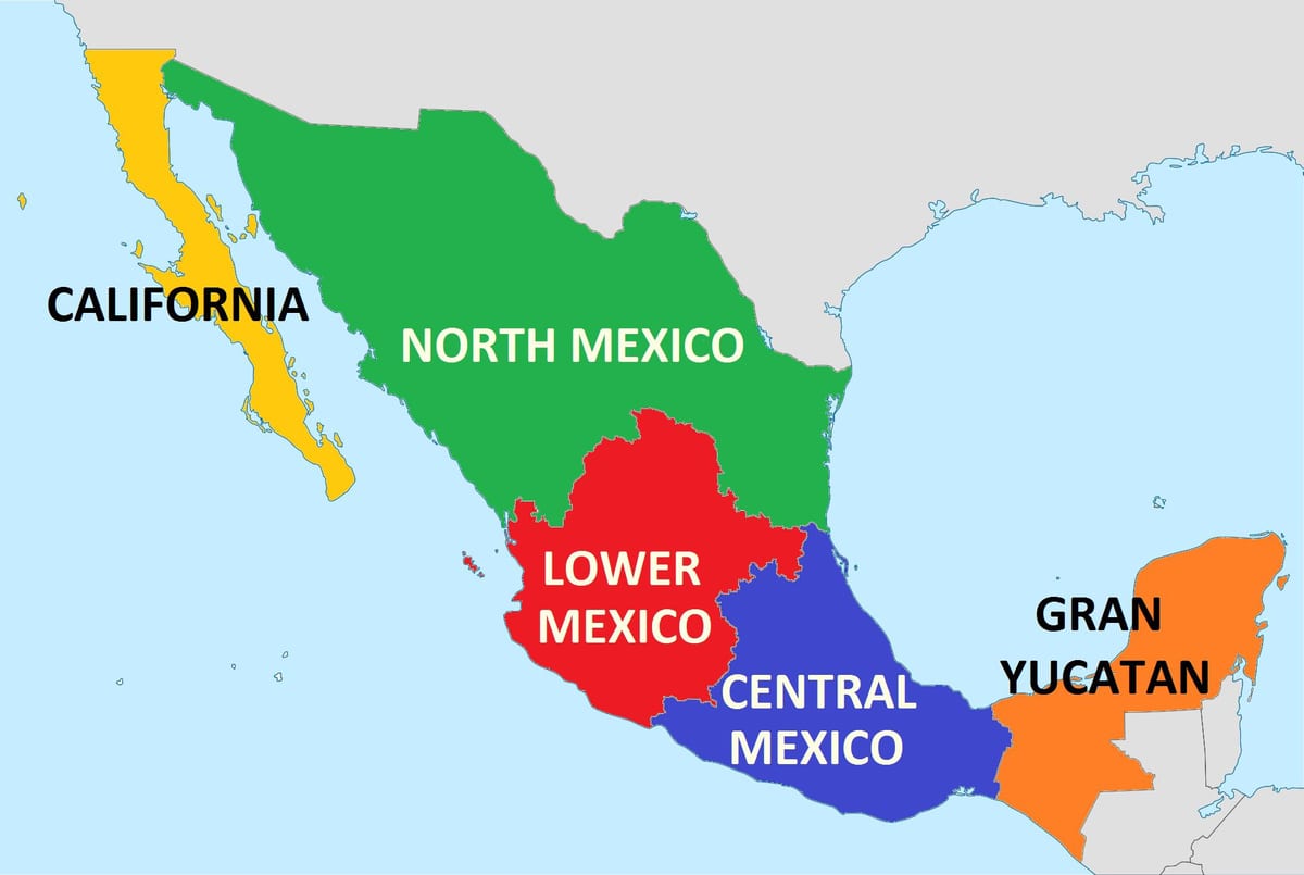 syarikat Mexico peta