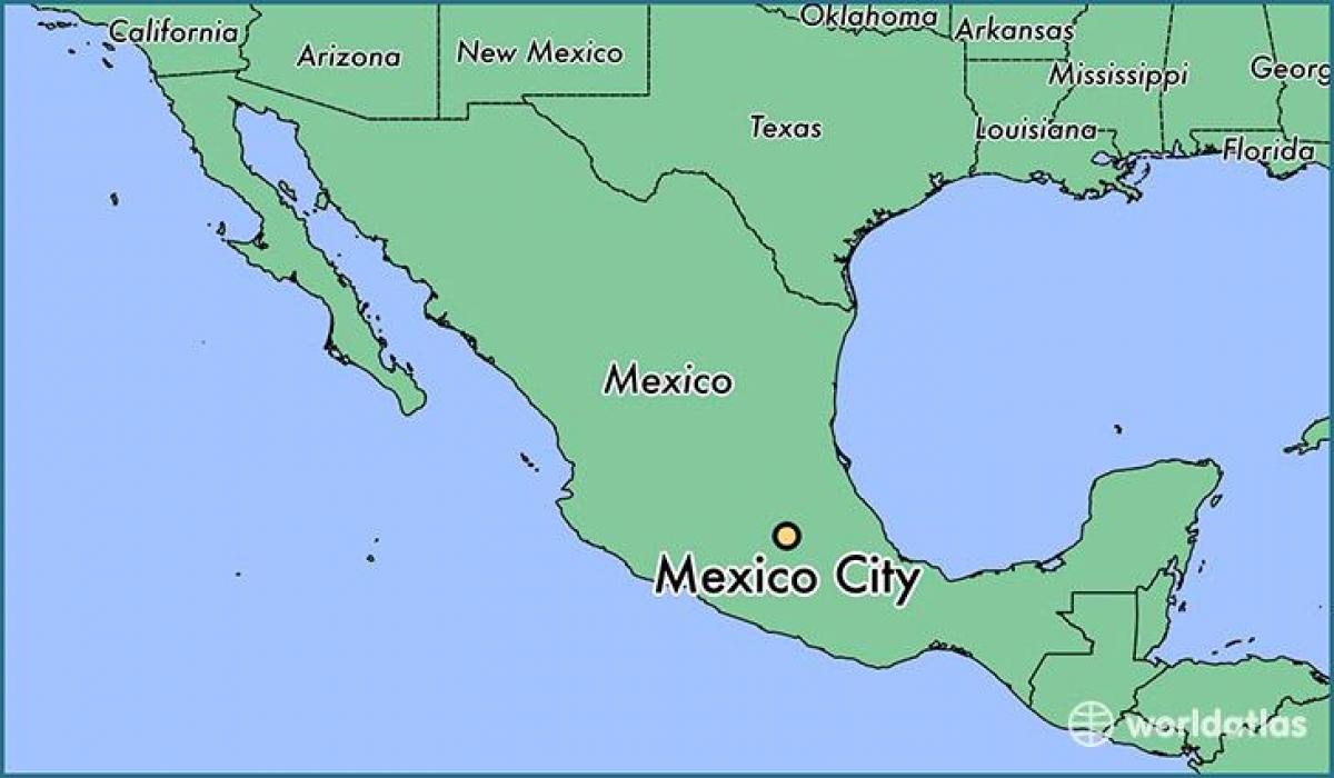 tunjukkan peta Mexico