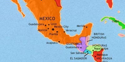 Mexico amerika peta
