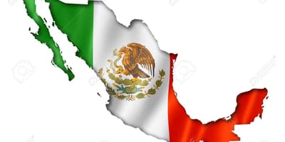 Peta bendera Mexico