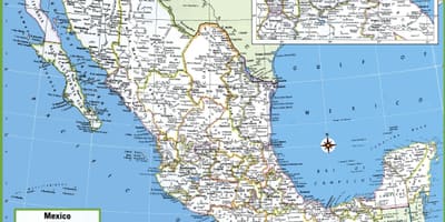 Peta Mexico besar