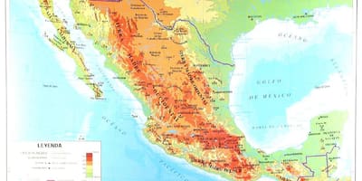 Peta geografi Mexico