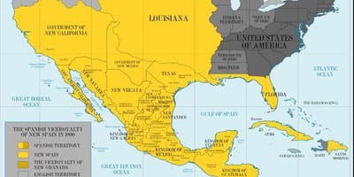 Peta Mexico 1800