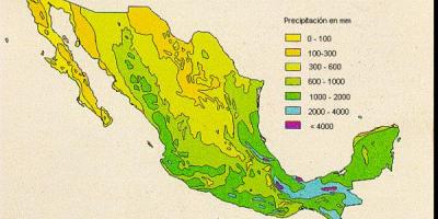 Cuaca peta untuk Mexico