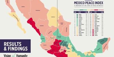 Kekerasan di Mexico peta