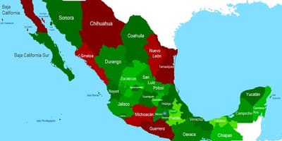 Peta Mexico keselamatan