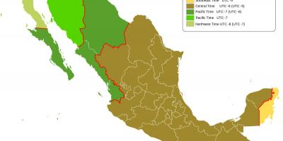 Zon masa peta Mexico