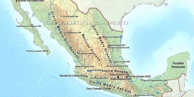 Peta padang pasir Mexico