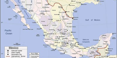 Peta Mexico pantai pasifik resort