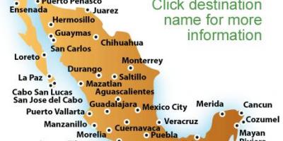 Peta pantai di Mexico