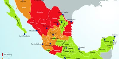Mexico perjalanan penasihat peta