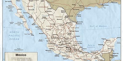 Peta jalan Mexico