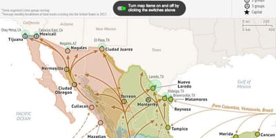 Mexico kadar jenayah peta