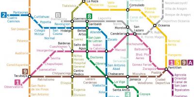 Metro peta Mexico