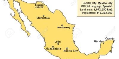 Mexico peta negara