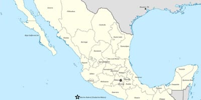 Peta Mexico oleh negeri