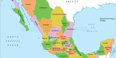 Politik Mexico peta