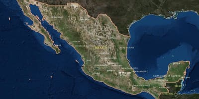 Peta satelit Mexico