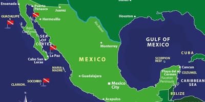 Peta Mexico pulau-pulau