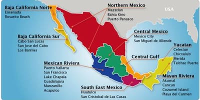 Peta mexico riviera