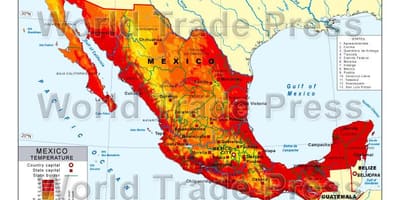 Peta Mexico suhu