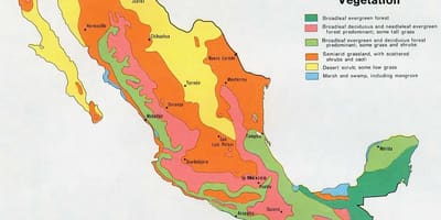 Peta Mexico natual sumber daya