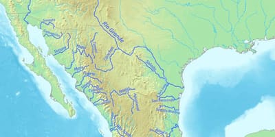 Peta Mexico sungai