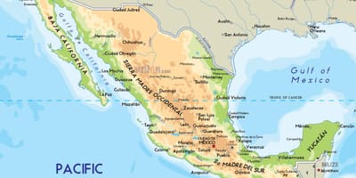 Peta Mexico sungai