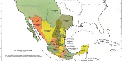 Peta Mexico dalam 1821