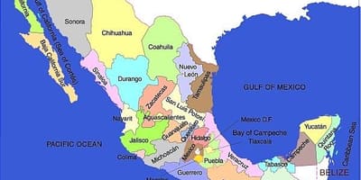 Peta Mexico syarikat