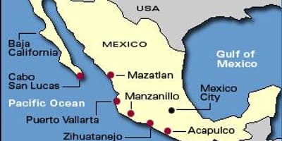 Peta mexico riviera