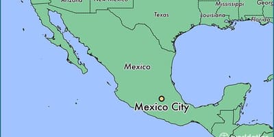 Tunjukkan peta Mexico