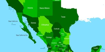 Peta barat Mexico
