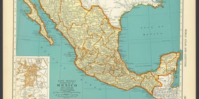 Vintage peta Mexico